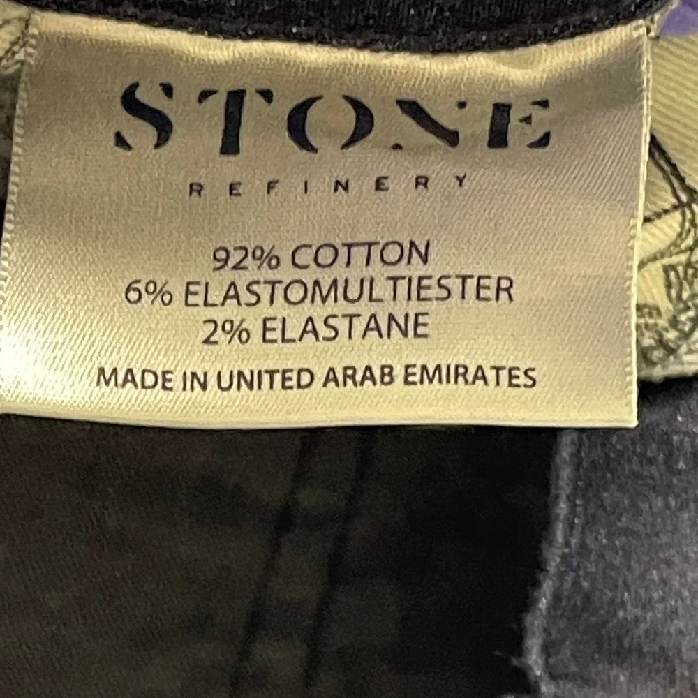 STONE Refinery The Otis Men's Slim Straight Dark Wash‎ Jeans 31x34 Pants